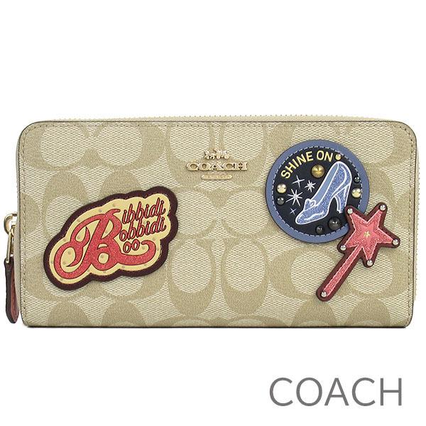 コーチ 長財布 レディース Coach 財布 ディズニー シグネチャー ニューヨークコレクション シンデレラ コラボ商品 シンデレラ コラボ商品