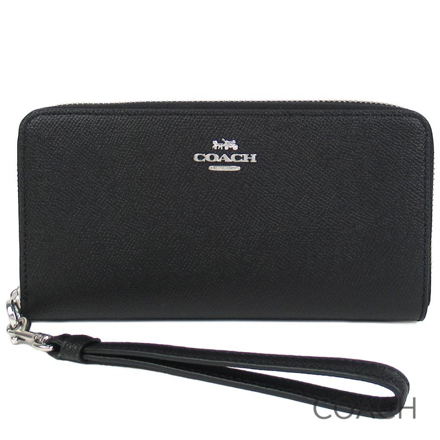 COACH（コーチ） 長財布 レディース レザー ストラップ付き