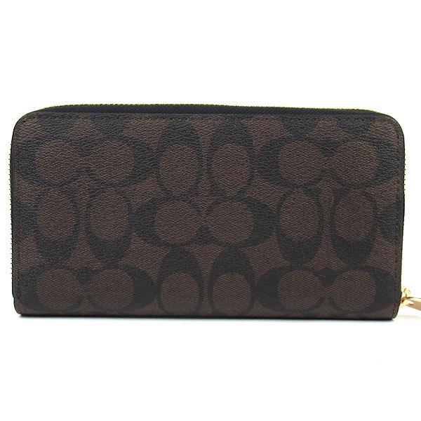 長財布 シグネチャー ストラップ付き長財布 レディース長財布 COACH コーチ ラウンドファスナー長財布 シグネチャー