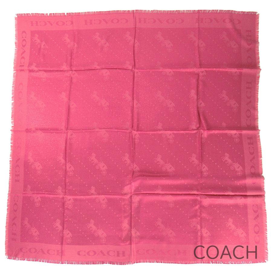【新品未開封】コーチのスカーフ　馬車ロゴ COACH（コーチ） スカーフ ストール レディース 馬車モチーフ ラメ