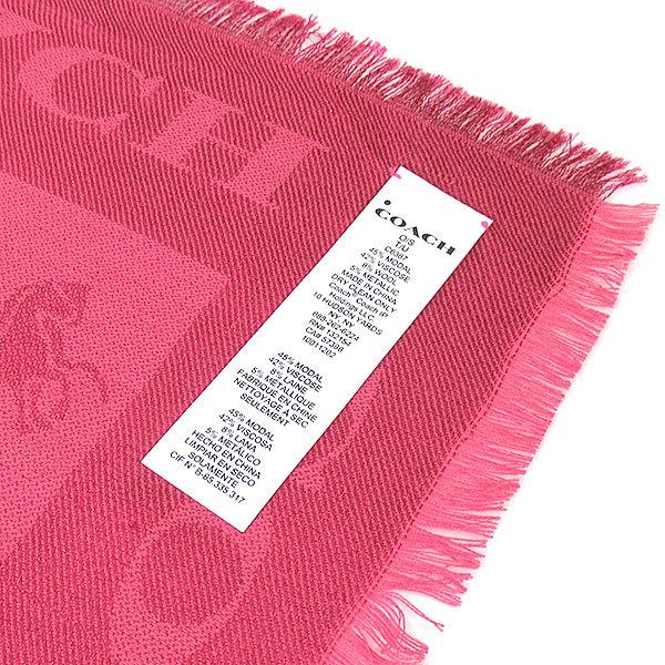 COACH（コーチ） スカーフ ストール レディース 馬車モチーフ ラメ