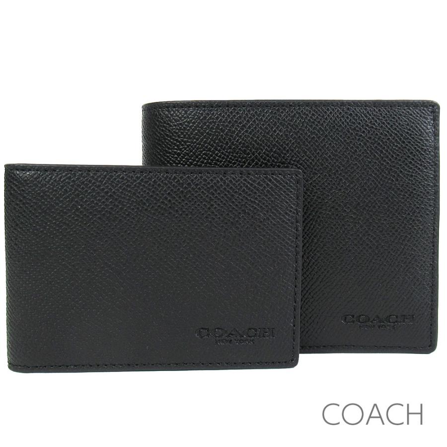 COACH（コーチ） 二つ折り財布 定期入れ パスケース IDケース メンズ