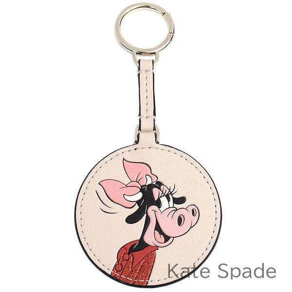 Sale 公式通販 ケイトスペード キーホルダー キーリング バッグチャーム Kate Spade ディズニー クララベル コラボ商品 レザー Sale 公式通販 直営店限定