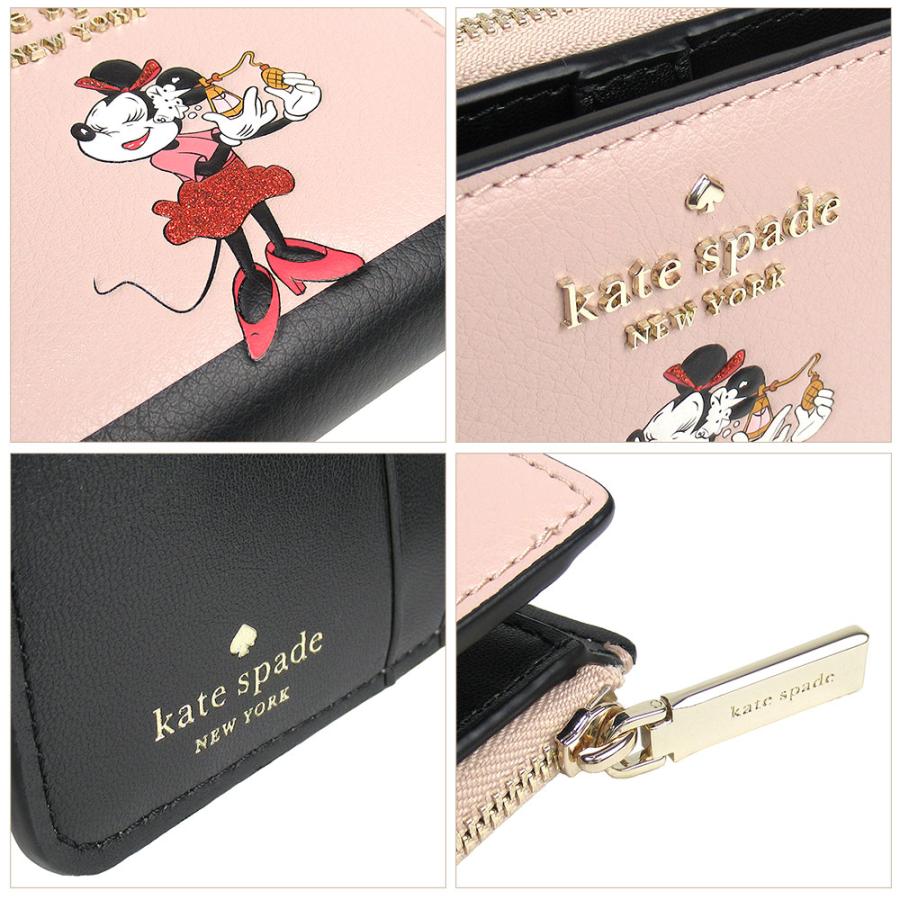 ケイトスペード 二つ折り財布 kate spade ディズニー ミニーマウス
