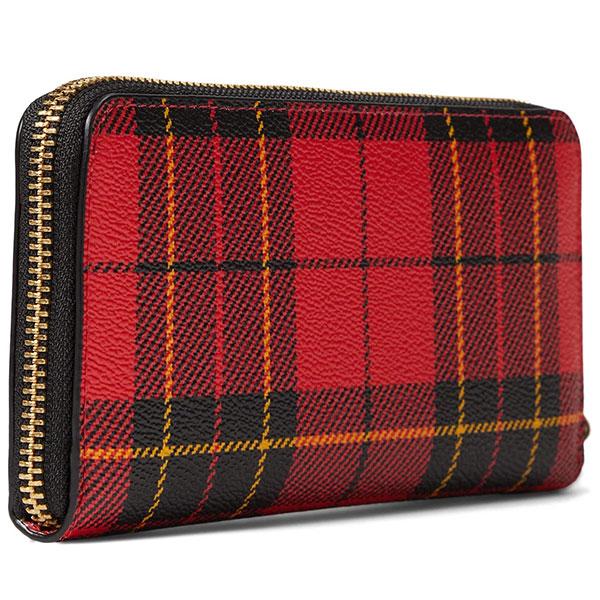 COACH コーチ 長財布 レディース チェック柄 格子柄 ラウンド COACH コーチ 長財布 レディース チェック柄 格子柄 ラウンド