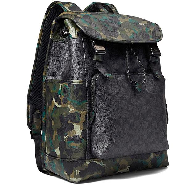 COACH（コーチ） リュックサック バッグ メンズ 迷彩柄 カモフラージュ