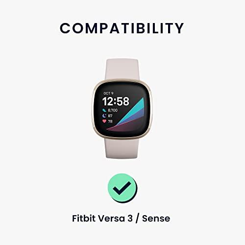 2x ベルト 対応: Fitbit Versa 3 / Sense バンド - シリコンバンド ソフト TPU 耐久性 グレー/深緑色｜cocoa-store｜06