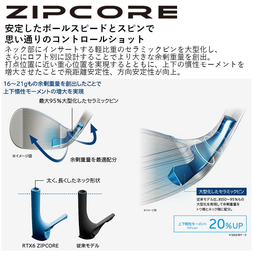 RTX 即納OK Cleveland RTX6 ZIPCORE ウェッジ ツアーサテン N.S.PRO