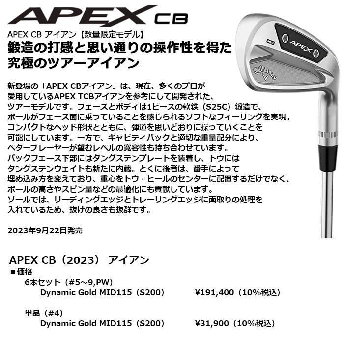 Callaway Irons Callaway Apex CB 24 Irons Set - 6-Piece (#5-#9,PW