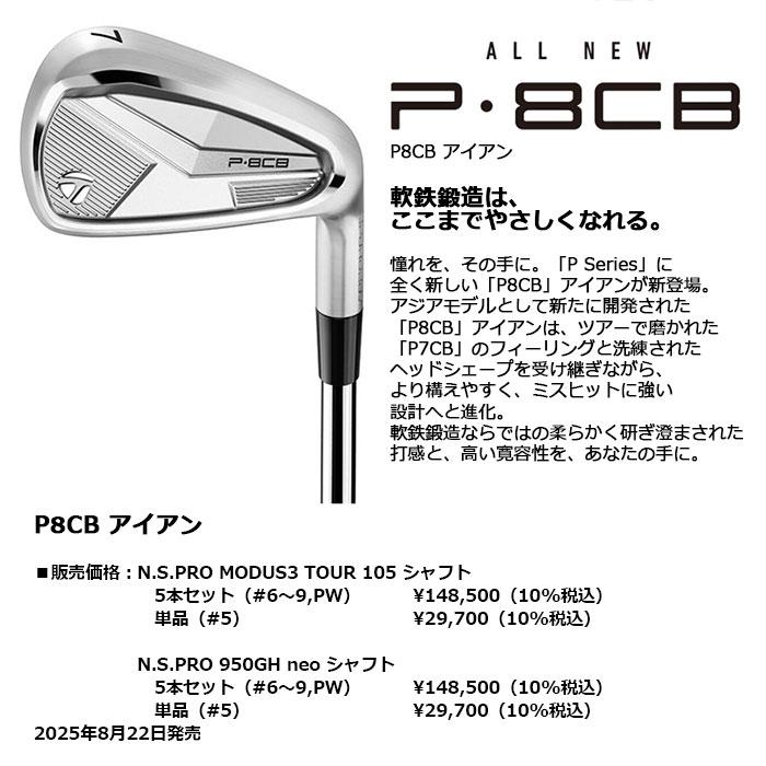 TaylorMade（テーラーメイド） TaylorMade P8CB アイアン（2025） 日本 