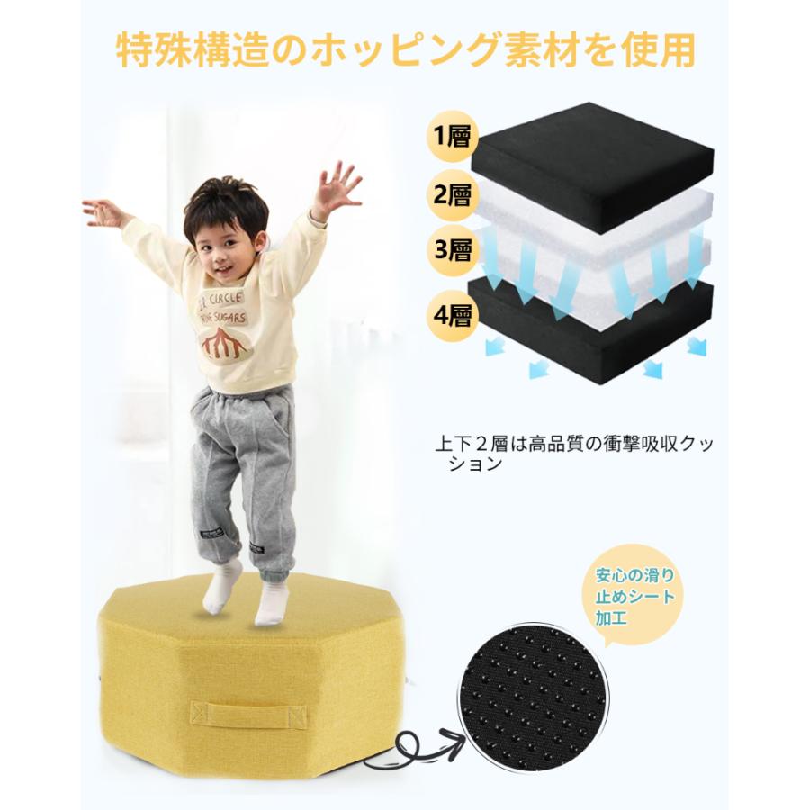 当日発送 トランポリン クッション 家庭用 子供 静音 クッション型 室内 リビング ダイエット スツール カバー 効果 家庭 マット リビン |  | 04