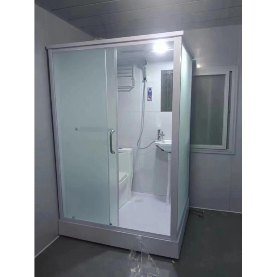 簡易シャワー室 簡易浴室 家庭用 便利 トイレセット シャワーヘッド ドア ガラス便器付き シングルルーム コンテナハウス 納期相談 |  | 10