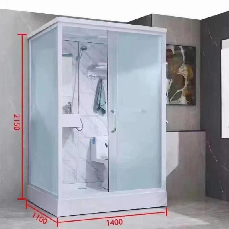 簡易シャワー室 簡易浴室 家庭用 便利 トイレセット シャワーヘッド ドア ガラス便器付き シングルルーム コンテナハウス 納期相談 |  | 07