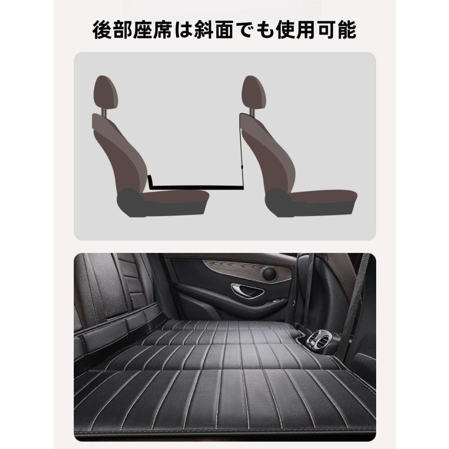 車中泊 ベッド 車中泊 マット 後部座席用 拡張マットレス 段差解消マット 旅行用カーベッド 携帯便利 後部座席用マット ポータブル SUVマットレス カートラベル |  | 09
