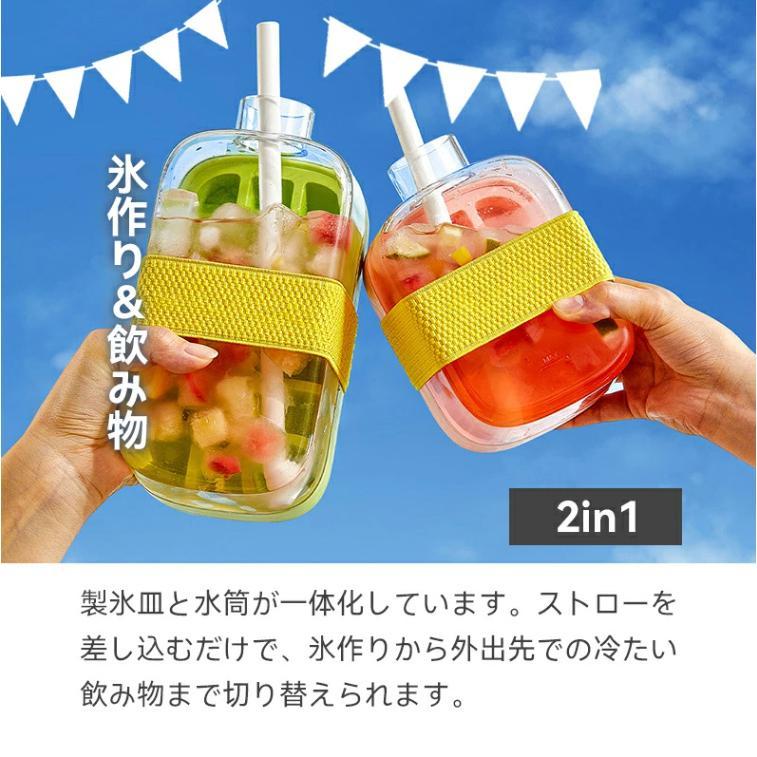 製氷器 氷型 アイス型ボトル 2in1 製氷ボトル 取出し簡単 製氷皿