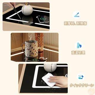 サイドテーブル ナイトテーブル 多機能 ワイヤレス充電機能付き センサーライト付き スピーカー搭載 金庫 3色照明 木製 北欧 家具 寝室収納 PSE認証済み |  | 12