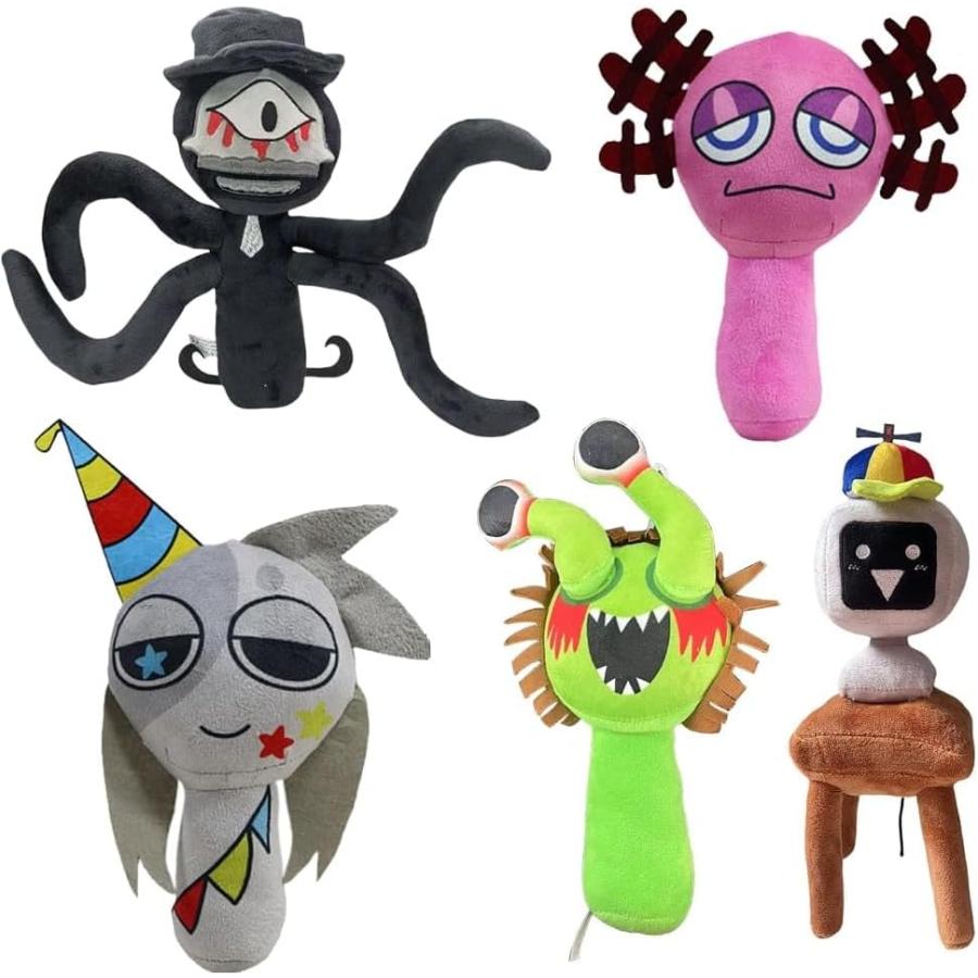 sprunki スプランキーぬいぐるみ3点セットBホラゲー人形スカイかわいい sprunki スプランキーぬいぐるみ3点セットBホラゲー人形スカイかわいい