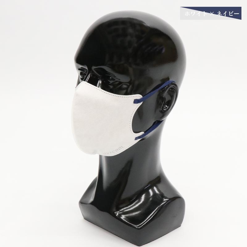 ヒロ・コーポレーション 冷感不織布マスク 3Dバイカラー 30P 個包装