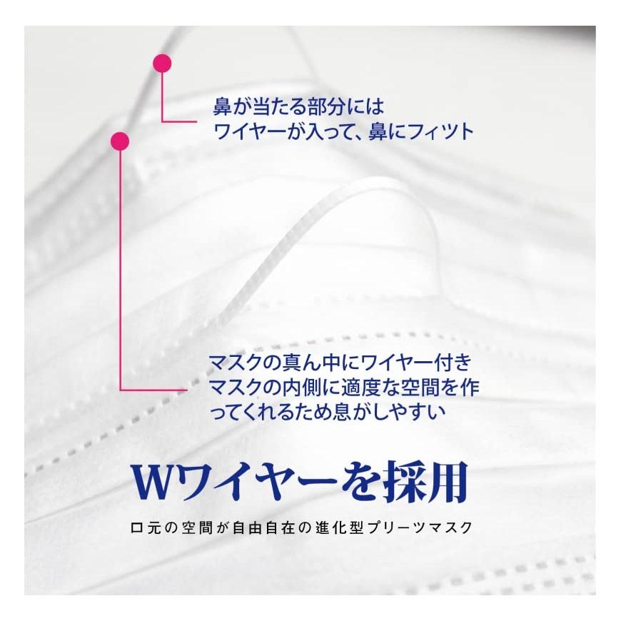 ヒロ・コーポレーション 快適 ダブルワイヤー不織布マスク 50枚入×6個