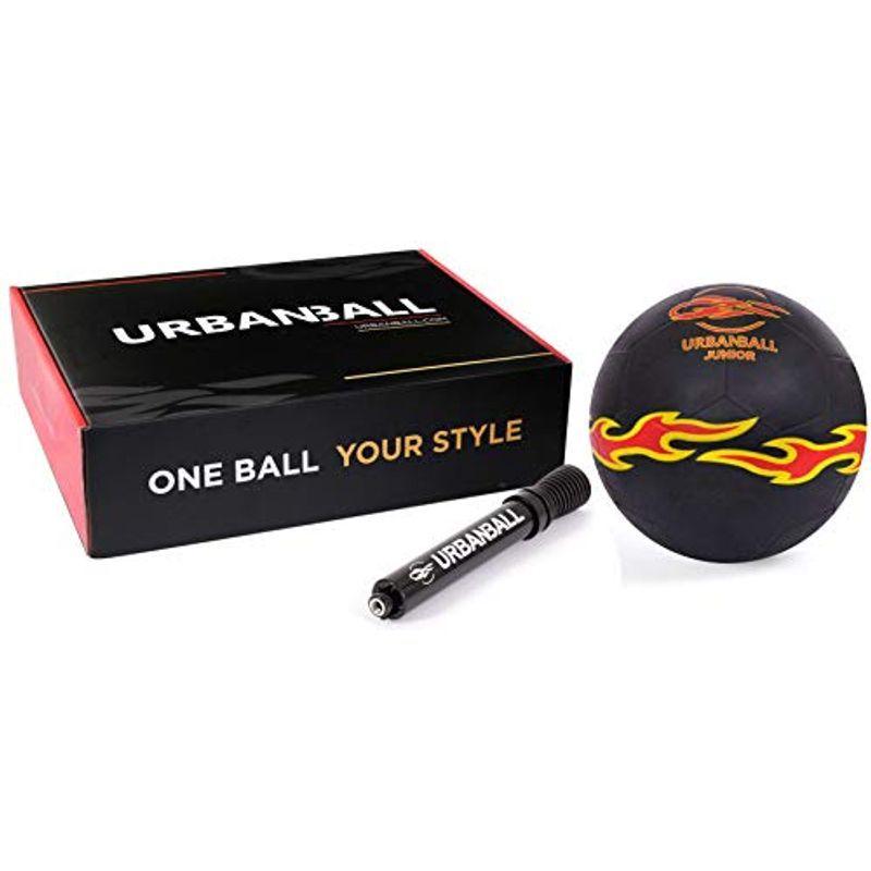 本日特価 アーバンボール Urbanball Blackfire Junior ジュニア用フリースタイル用ボール ーミニポンプ付き ボックス入り サッカーボール Baskincoffee Vicom Corp Com
