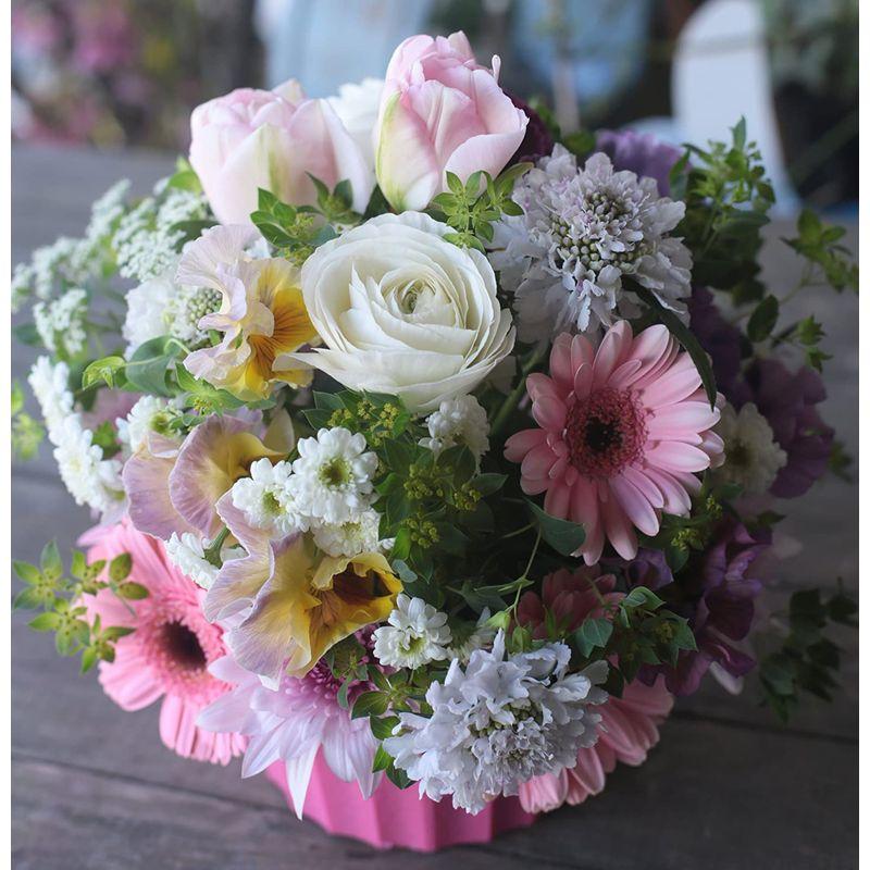 フラワーアレンジメント　3点おまとめ ボックスフラワーアレンジメント【Lsize・緑色系】 - Luonka（旧