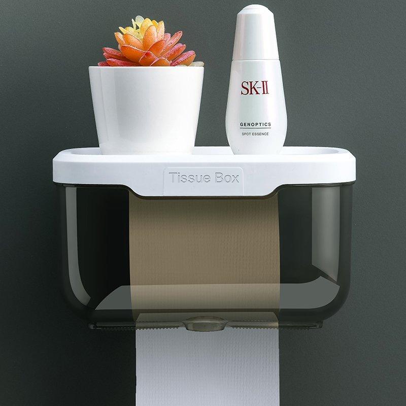 お中元 ペーパー収納ボックス 壁掛け式 浴室トイレ用 ペーパータオルホルダー 置物棚トイレ収納 トイレラック 紙巻器 隙間収納 壁 スリムワゴン 収納棚 おしゃれ Cisama Sc Gov Br