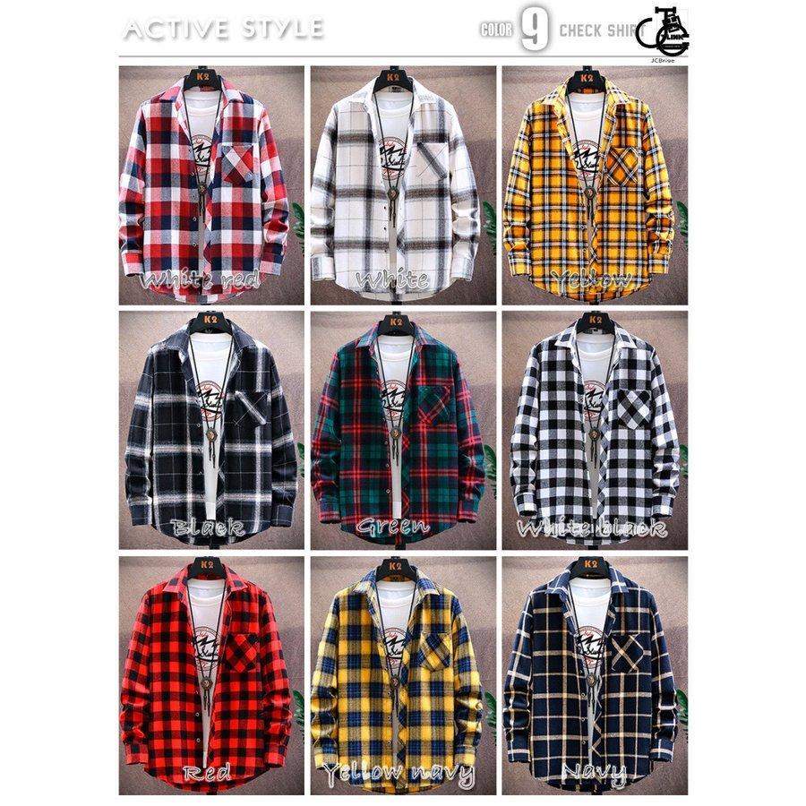 チェックシャツ メンズ レディース 長袖 ロング ブロックチェック トーンオントーン 大きいサイズ カジュアルシャツ ネルシャツ ギンガム ペア カップル 春 秋 人気アイテム