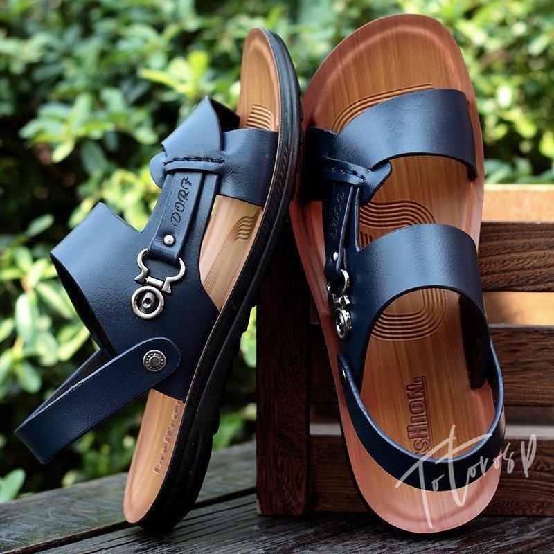 楽天最安値に挑戦 サンダル サンダル 夏 カジュアル サンダル メンズ レザー サンダル 大きい 夏 靴 大人 紳士靴 スポーツ 新作 ファッション ゆったり 着心地良い カジュアル Ism Com Ge