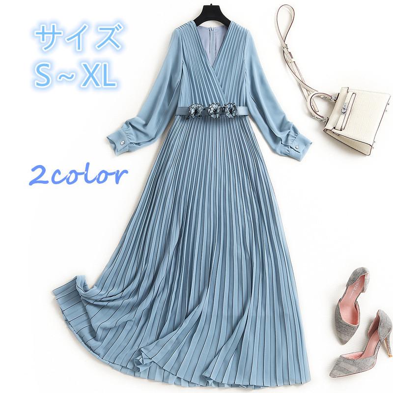 限定品 レディース プリーツワンピース プリーツ ワンピース 長袖 シャツワンピ シフォン Aライン きれいめ 大きいサイズ ロングワンピース 長袖 レディース 春夏秋冬 プリーツワンピース プリーツ ワンピース ワンピース チュニック Sergiopizarro Com Co