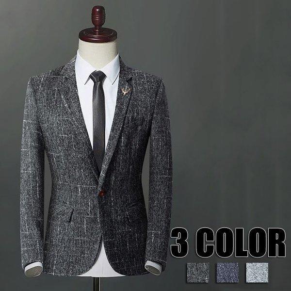 テーラードジャケット メンズ ブレザー 長袖 ジャケット 通勤 フォーマル カジュアル コーデ 30代40代50代 ブラック グレー ブルー メンズ 秋 冬 3色 Xrxs Cocoaru Store 通販 Yahoo ショッピング
