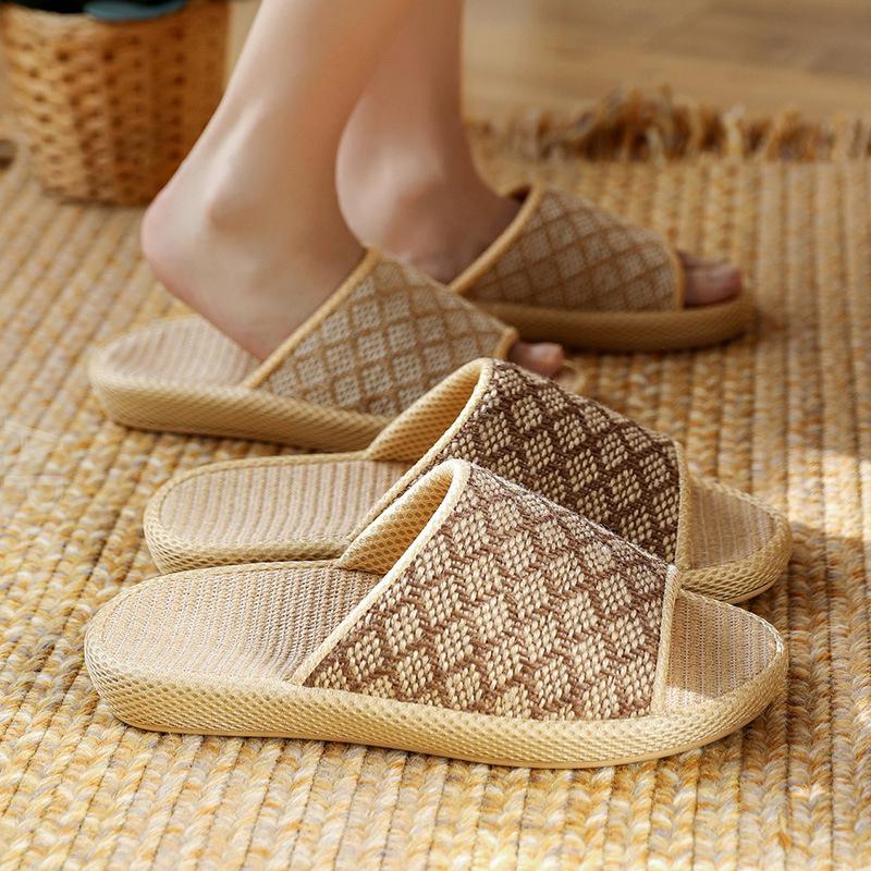 スリッパ 室内 おしゃれ メンズ 夏用 レディース 麻 洗える 来客用 かわいい かかと付き 4color 多色 リネン 滑り止め 通気性 Xrxxiaocao Cocoaru Shop 通販 Yahoo ショッピング