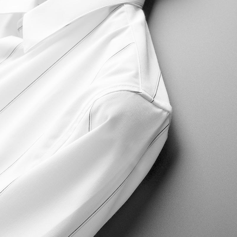 ビジネスシャツ フォーマルシャツ 制服 長袖 シャツ ワイシャツ ボタンダウンシャツ 白シャツ メンズ 結婚式 お葬式 礼服 ブラック ホワイト グレー M-3XL｜cocoaru-store｜08