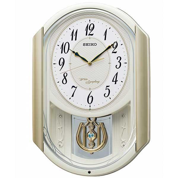 【 開梱 設置?無料 】 SEIKO AM263S 電波掛時計ウエーブシンフォニー セイコー 掛け時計、壁掛け時計