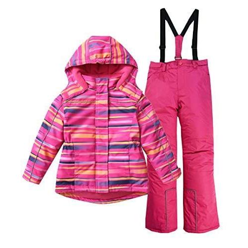 国際ブランド M2c スキーウェア スノーウェア キッズ 上下セット 防寒 雪遊び ジュニア 女の子 ローズ 140 代引不可 Technet 21 Org