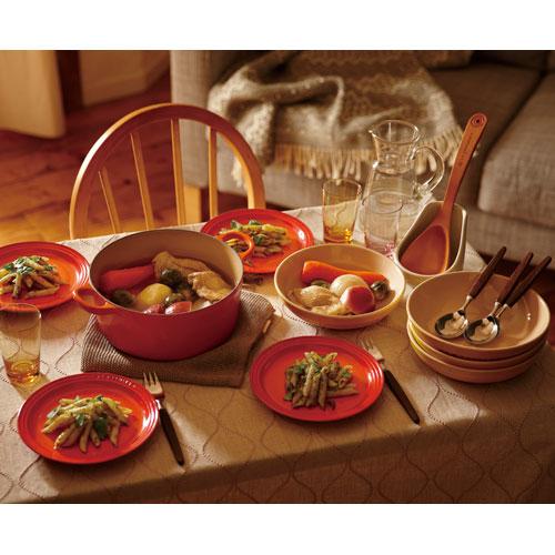 ル・クルーゼ ココット・ロンド 22cm チェリーレッド 2501 鋳物