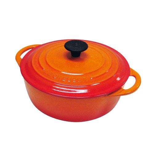 ル・クルーゼ Le Creuset ココット・ビス ロンド 22cm オレンジ
