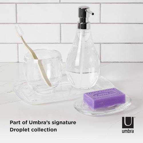 umbra ドロップレット タンブラー クリア ソープディスペンサー うがい