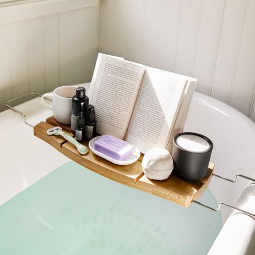 umbra アクアラ バスタブキャディ ナチュラル お風呂 テーブル TV
