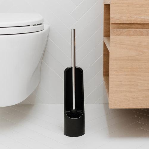 世界の人気ブランド Umbra タッチ トイレブラシ ブラック おしゃれ トイレ掃除 掃除グッズ 掃除用品 省スペース コンパクト シンプル
