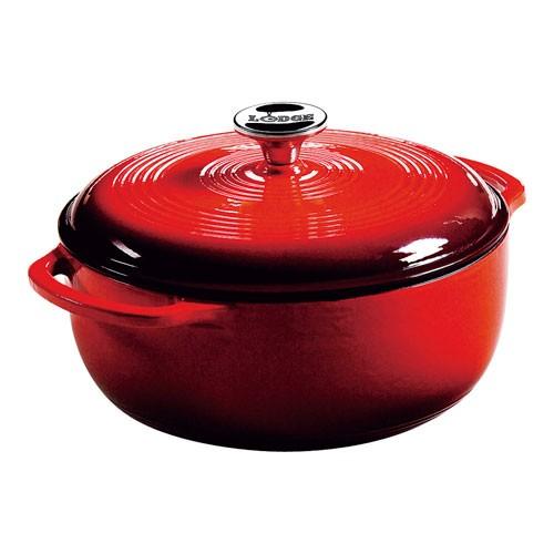 LODGE ロッジ ロジック エナメルダッチオーブン 4.6クォート レッド