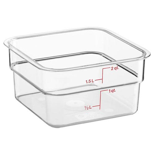 CAMBRO キャンブロ 角型フードコンテナークリアー 2SFSCW : cocoatta
