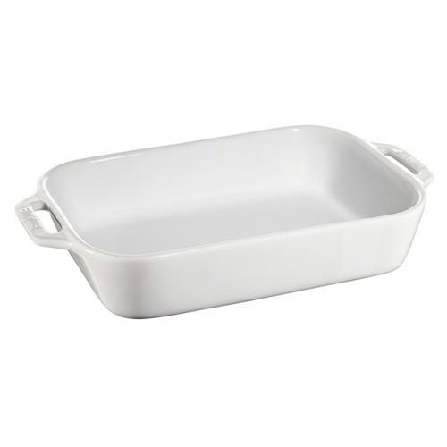 ストウブ staub レクタンギュラーディッシュ 27cm ホワイト 40508-593