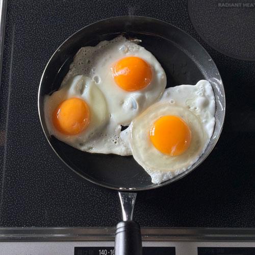 ビーワーススタイル 目玉焼きがおいしく焼ける鉄のフライパン ガラス蓋