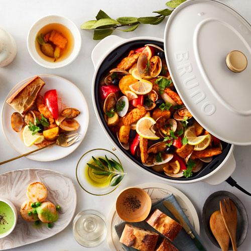 ブルーノ BRUNO オーバルホットプレート グレージュ BOE053-GRG