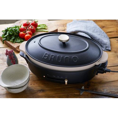 ブルーノ BRUNO オーバルホットプレート ブラック BOE053-BK
