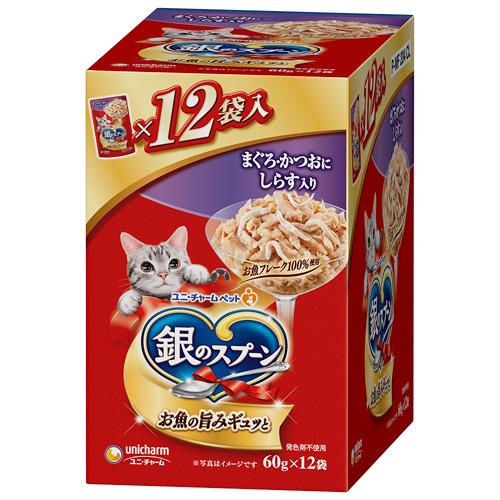 ユニ・チャーム 銀のスプーン パウチ まぐろ・かつおにしらす ユニ・チャーム 銀のスプーン パウチ まぐろ・かつおにしらす