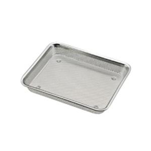 三宝産業 18-8 パンチ浅角バット 6枚取