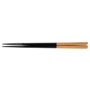福井クラフト PBT六角箸 10膳入 黒/金 90030715
