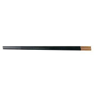 福井クラフト PBT和洋中角箸 ゴールド 10膳入 黒 85915530
