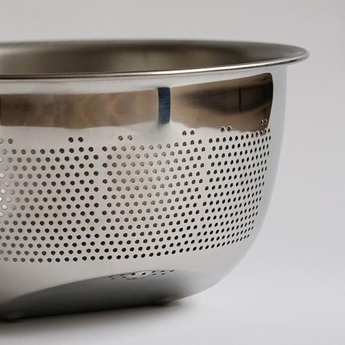 藤井器物製作所 3WAY 水切りボウル ステンレス 日本製 21.5cm 米とぎ